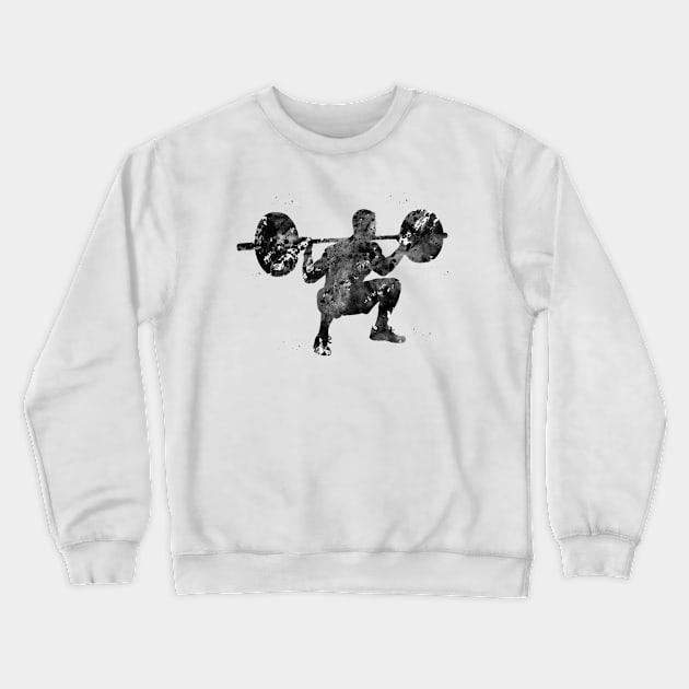 Male deadlift pick Crewneck Sweatshirt by erzebeth